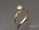 Bague 52 Solitaire Vintage Diamant Or Jaune 58 Facettes A10368