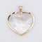 Pendentif Pendentif Grand Coeur Or Jaune Nacre 58 Facettes G12708