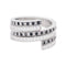 Bague 49 Bagues Dinh Van, "Spirale", or blanc, diamants et diamants noirs. 58 Facettes 33692