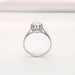 Bague Solitaire or blanc platine et diamant 58 Facettes