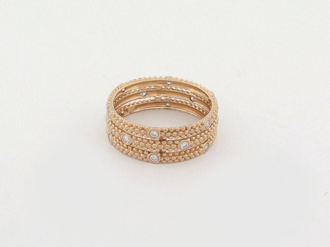 Bague 56 bague MAUBOUSSIN le premier jour en or rose diamants 58 Facettes 261247