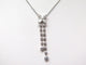 Collier collier tiffany victoria fleur pendante diamants platine 58 Facettes 259242