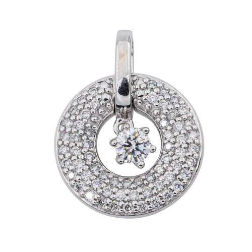Pendentif Pendentif Or blanc Diamant 58 Facettes 3181735CN