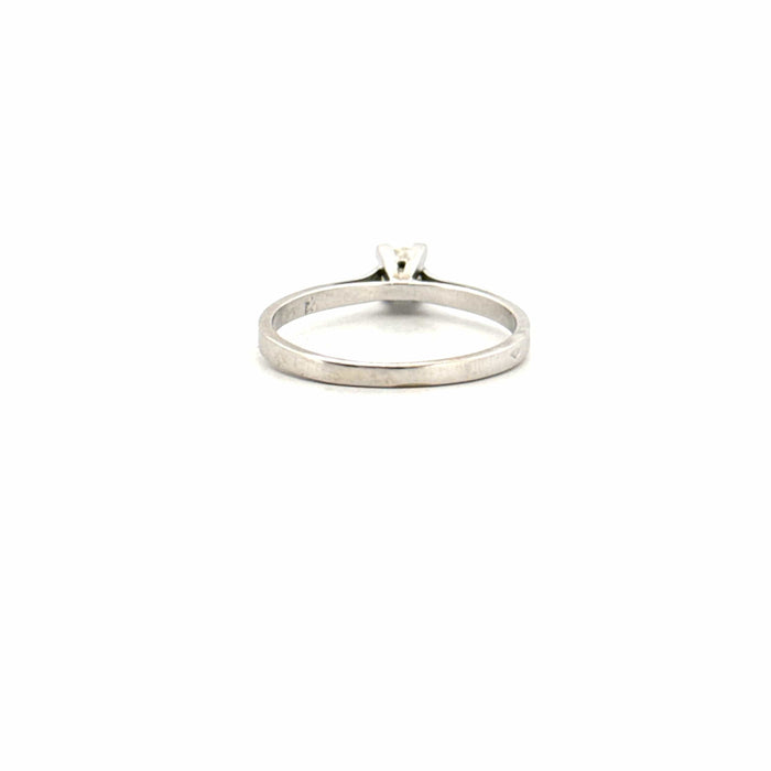 Bague 57 Solitaire Or Blanc 18k & Diamant 58 Facettes 21-GS32358-02