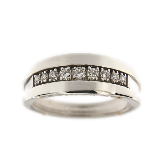 Bague 54 CHIMENTO - Demi alliance Diamants 58 Facettes 32439
