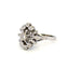 Bague 57 Bague Entourage Fleur Or Blanc 18k Diamants 58 Facettes 3-GS29963-01