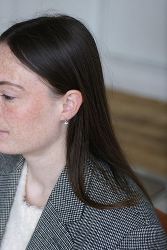 Boucles d'oreilles Boucles d'oreilles dormeuses Or Rose, Platine, Diamants 58 Facettes