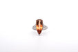 Bague 52 Bague platine, topaze 7,05cts, diamants 58 Facettes 25649C- 26071