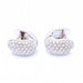 Boucles d'oreilles Boucles d'oreilles en or blanc et pavé de diamants 58 Facettes N102938EJ