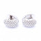 Boucles d'oreilles Boucles d'oreilles en or blanc et pavé de diamants 58 Facettes N102938EJ