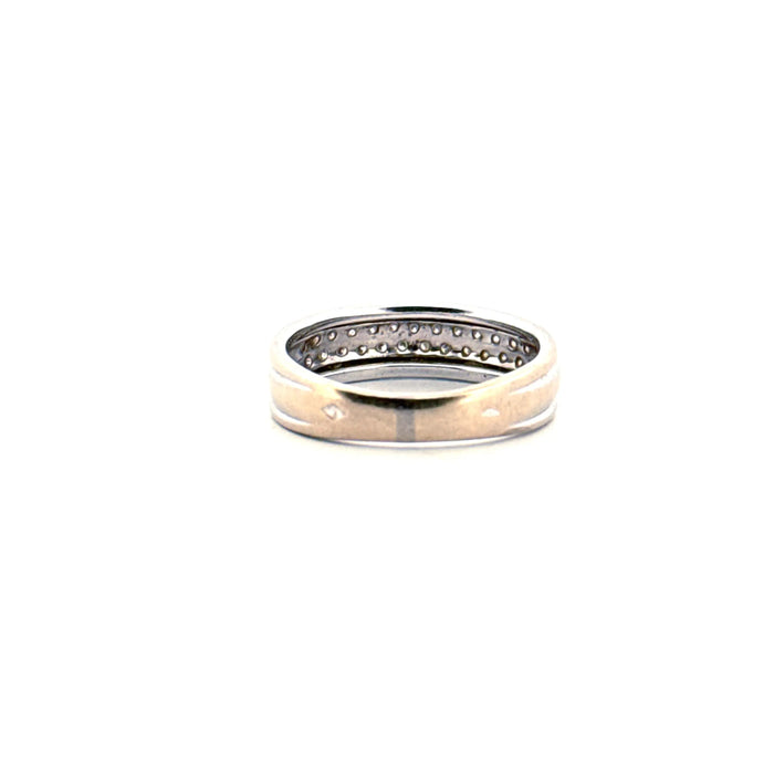 White gold and diamond wedding ring