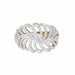 Bague 54 Bague plume en or jaune et diamants 58 Facettes G13649