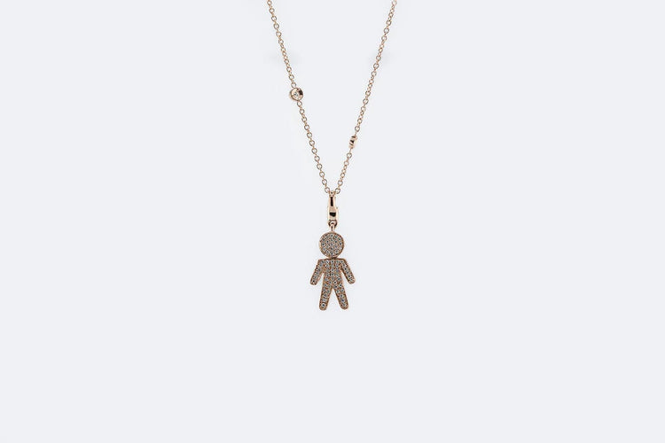 Collier Oro Giallo Collana con ciondolo e diamanti 58 Facettes COL246