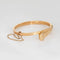 Bracelet Bracelet antique à clous édouardiens L. Fritzsche en or rose 14 carats en forme de fer à cheval 1908 58 Facettes G13753