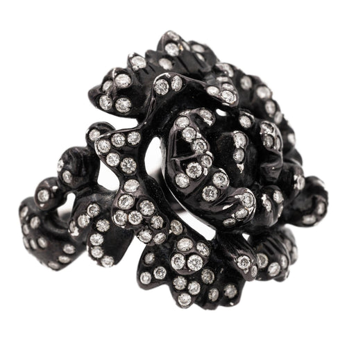 Bague 51 Repossi Bague Nérée Or noir Diamant 58 Facettes 577670GD