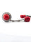 Boucles d'oreilles Boucles d'oreilles en or blanc serties de diamants et de corail 58 Facettes