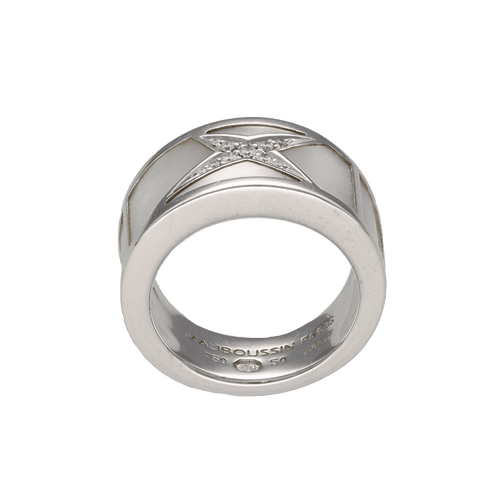 Bague 50 Bague Mauboussin Étoile Beauté en or gris 18K avec nacre et diamants – Taille 50 58 Facettes
