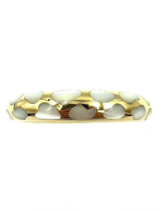 TIFFANY & Co. "Allure" collection, yellow gold and mother-of-pearl bracelet