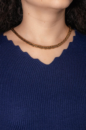 Collier Collier Maille palmier Or jaune 58 Facettes 4775361CN