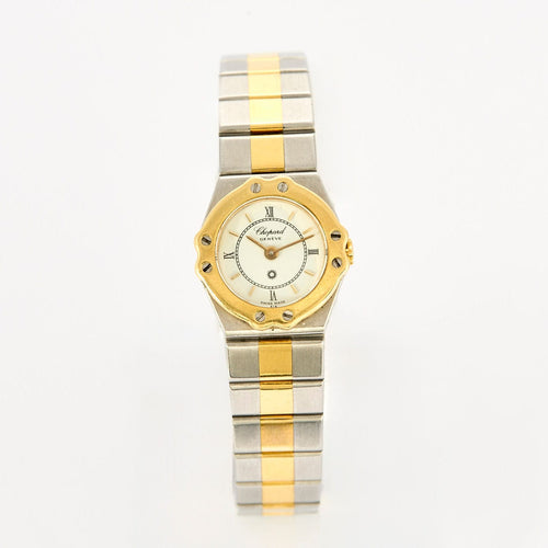 Montre Montre Vintage CHOPARD "Saint Moritz" Or et Acier. 58 Facettes