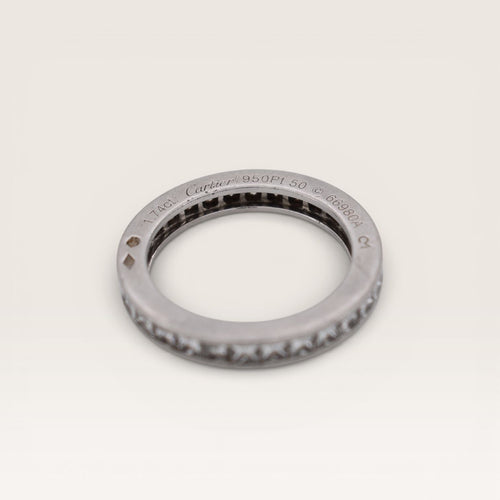 Bague 50 CARTIER Alliance éternité Art Déco – Platine & Diamants, 1920 58 Facettes 520