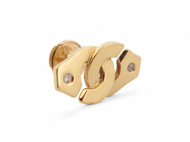Boucles d'oreilles mono boucle d'oreille DINH VAN menottes r8 867411u or jaune & diamant 58 Facettes 270642