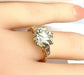 Bague Bague or jaune, diamant 4,17 carats et diamants baguettes 58 Facettes AB418