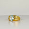 Bague Bague vintage avec aigue-marine ovale 58 Facettes 2505004