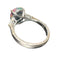 Bague 54 Bague Opale noire, diamant, or blanc 58 Facettes 7786 A