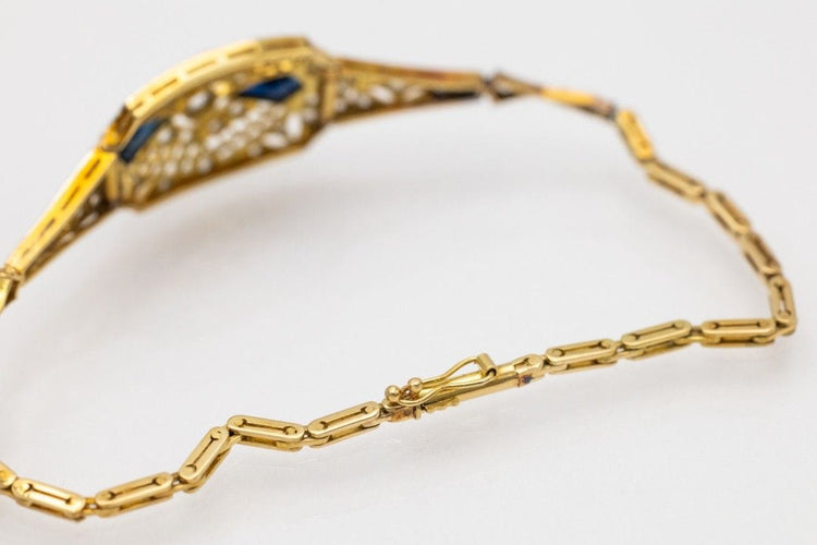 Bracelet Diamond Bracelet Art Déco - Czechoslovakia circa 1930 58 Facettes 10646