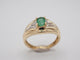 Bague 49 Bague jonc or 750 emeraude 58 Facettes