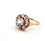 Bague 56 Bague victorienne en or jaune avec diamant central et diamants environnants 58 Facettes
