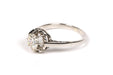 Bague 53 Solitaire Art Déco or blanc diamant (+-0.65ct) 58 Facettes 21604