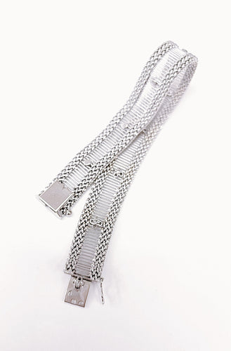 Bracelet Bracelet ruban or blanc et diamants 1950-1960 58 Facettes BRA.RUBAN.B.1333