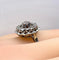 Bague 54 Bague marguerite en or blanc, platine et diamants 58 Facettes AB625