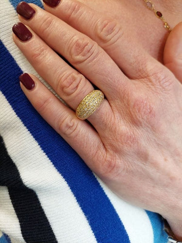 Bague 57 BAGUE JONC PAVAGE DIAMANTS 58 Facettes 082931