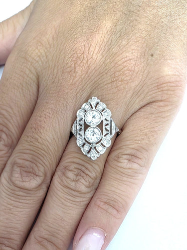 Liberty ring in Platina met diamanten 