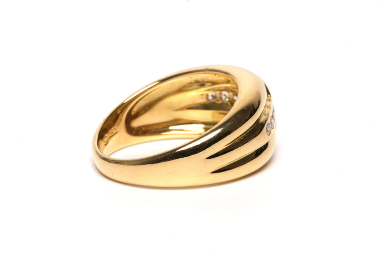 Bague 54 Bague contemporaine or jaune, saphir et diamants 58 Facettes 21933