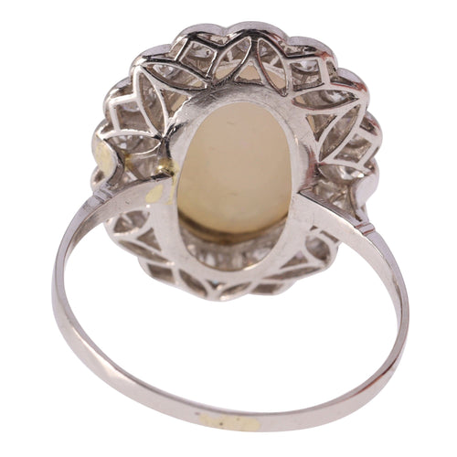 Bague 60 Élégance classique : l'attrait intemporel d'une bague opale vintage des années 1950 58 Facettes 17226-0017