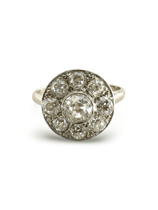 Oude roségouden ring en diamanten van 2,36 ct