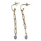 Boucles d'oreilles Boucles d'oreilles - Boucles d'oreilles détachables en or jaune 18 carats et kyanite 58 Facettes TA198