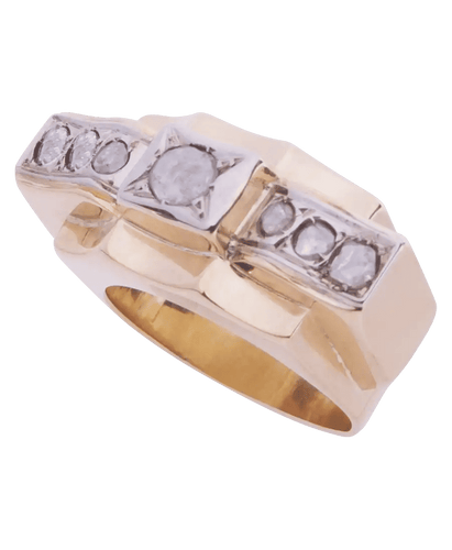 Bague Or jaune 18K Diamants