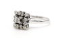 Bague 55 Bague contemporaine en or blanc sertie de diamants (+-0.37ct) 58 Facettes 22591