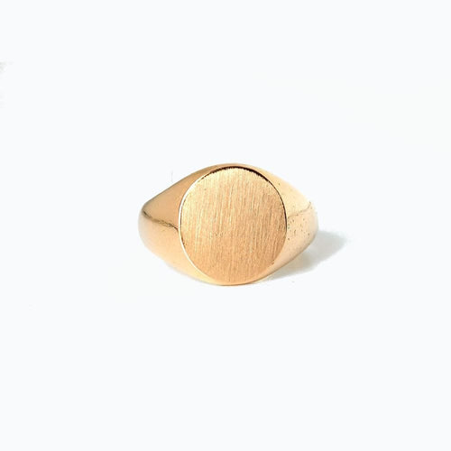 Bague 47.5 Chevalière de petit doigt en or jaune 58 Facettes 167