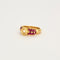 Bague 51.5 Bague or jaune sertie d'un diamant avec rubis 58 Facettes LP779/13