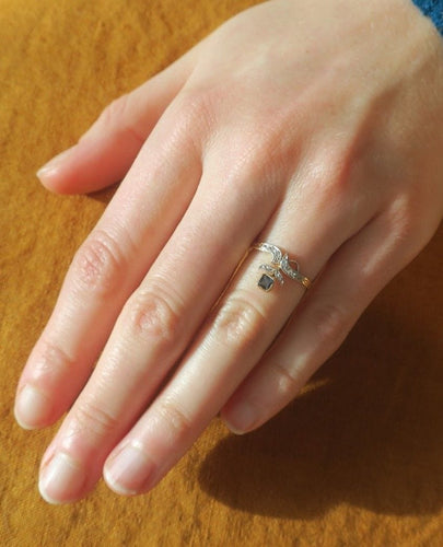 Bague 51 Bague duchesse "Belle Epoque" fleur en or rose 58 Facettes