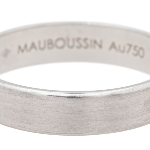 Bague 66 Mauboussin Bague Ruban du bonheur mon amour Or blanc 58 Facettes 3770984CN