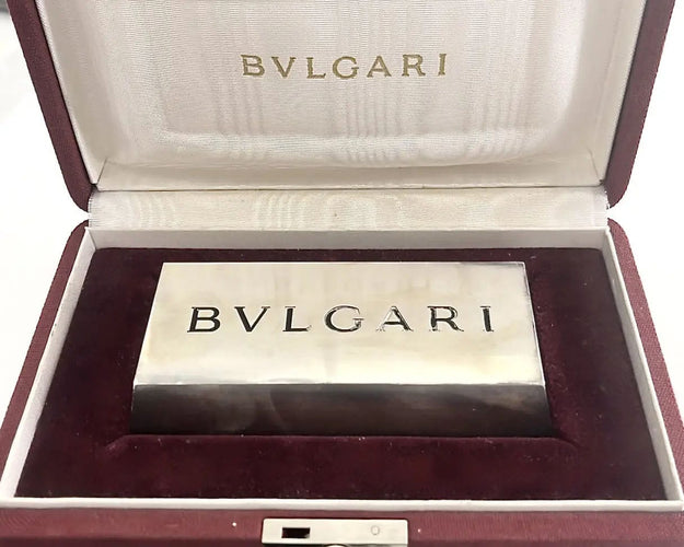 Lingot d'argent pur Bulgari 58 Facettes 14441