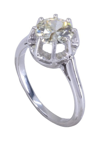Bague 50 BAGUE SOLITAIRE ANCIEN DIAMANT 1.10 CARAT 58 Facettes 087151