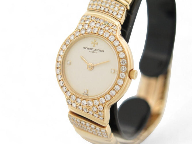 Montre vintage montre VACHERON CONSTANTIN malte ivy 21031 or 18k diamants quartz 58 Facettes 270028